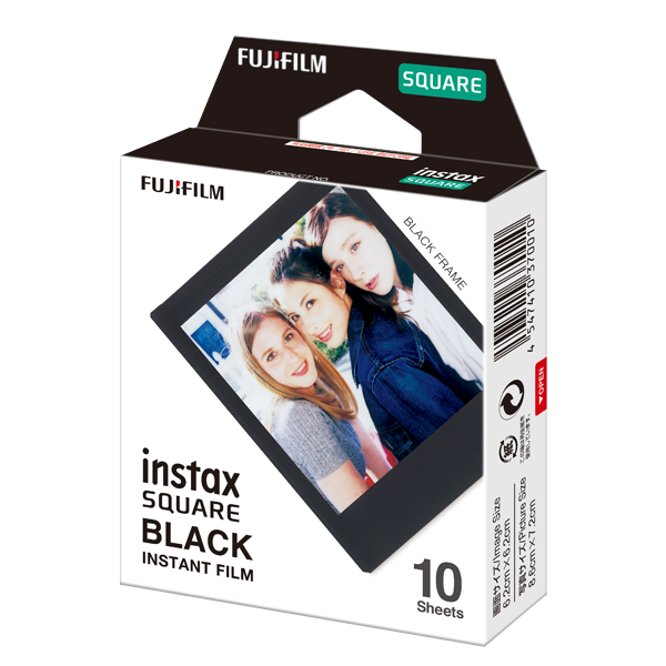 instax SQUARE Film 10pk Black
