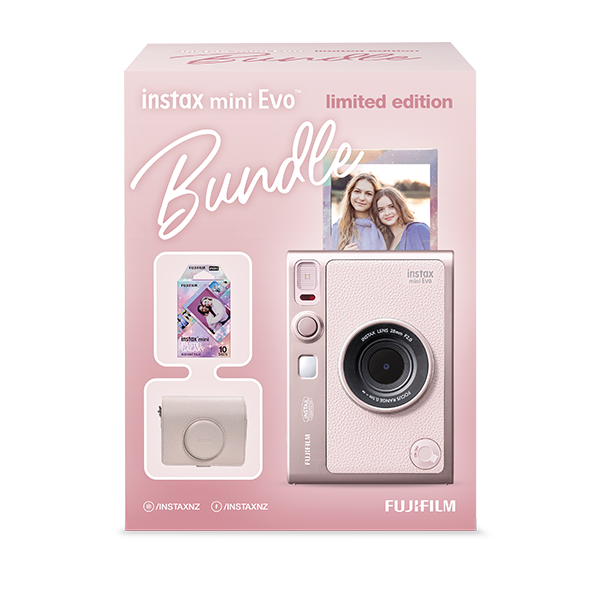 instax mini evo pink Ltd Ed Bundle